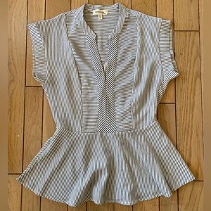 Monteau womens peplum blouse